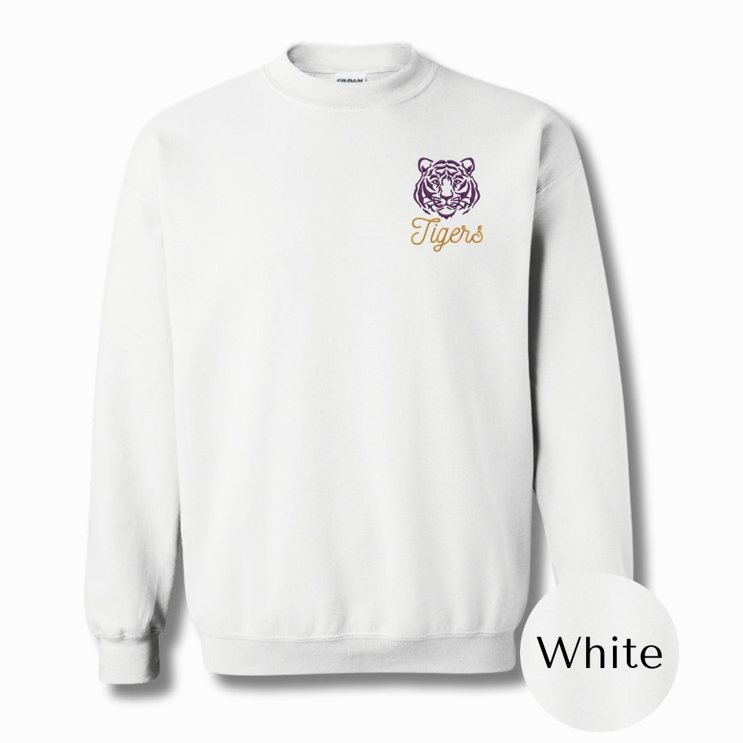 Purrrple & Gold | Embroidered Shirt