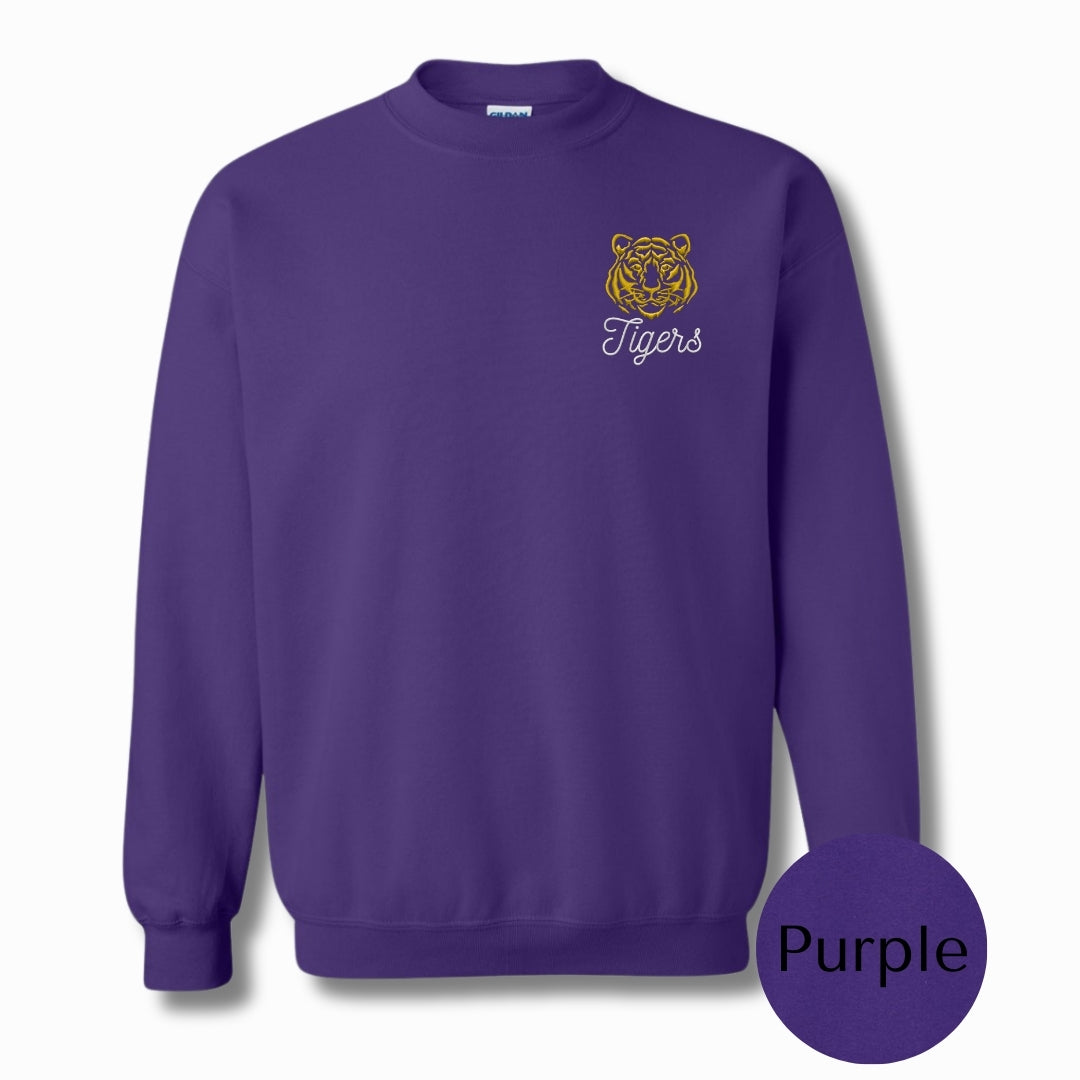 Purrrple & Gold | Embroidered Shirt