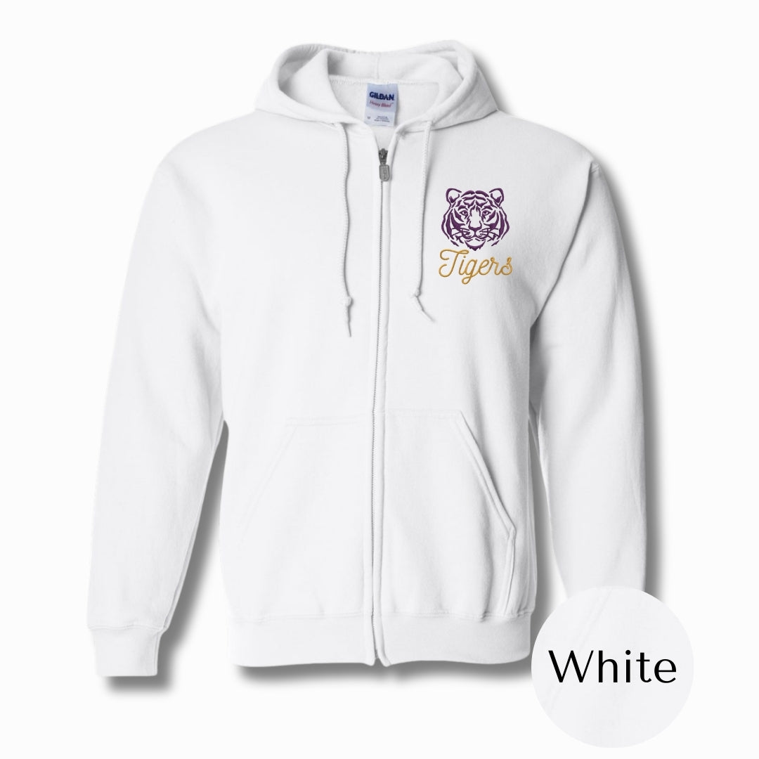 Purrrple & Gold | Embroidered Shirt