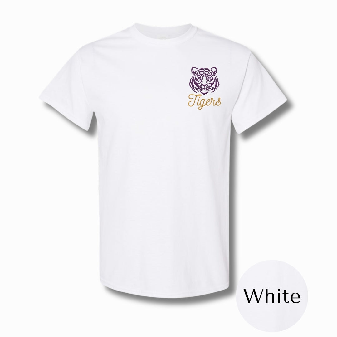 Purrrple & Gold | Embroidered Shirt