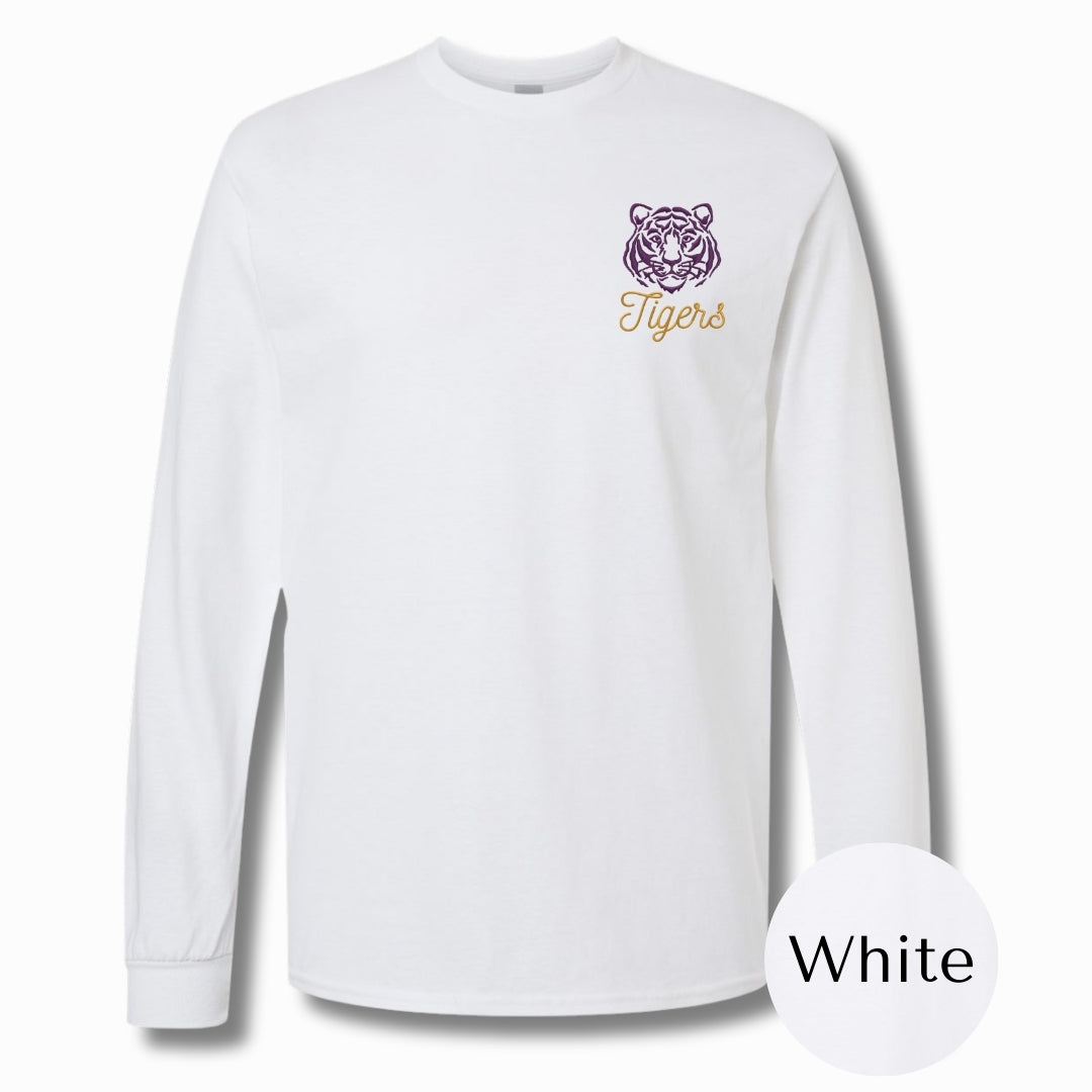 Purrrple & Gold | Embroidered Shirt