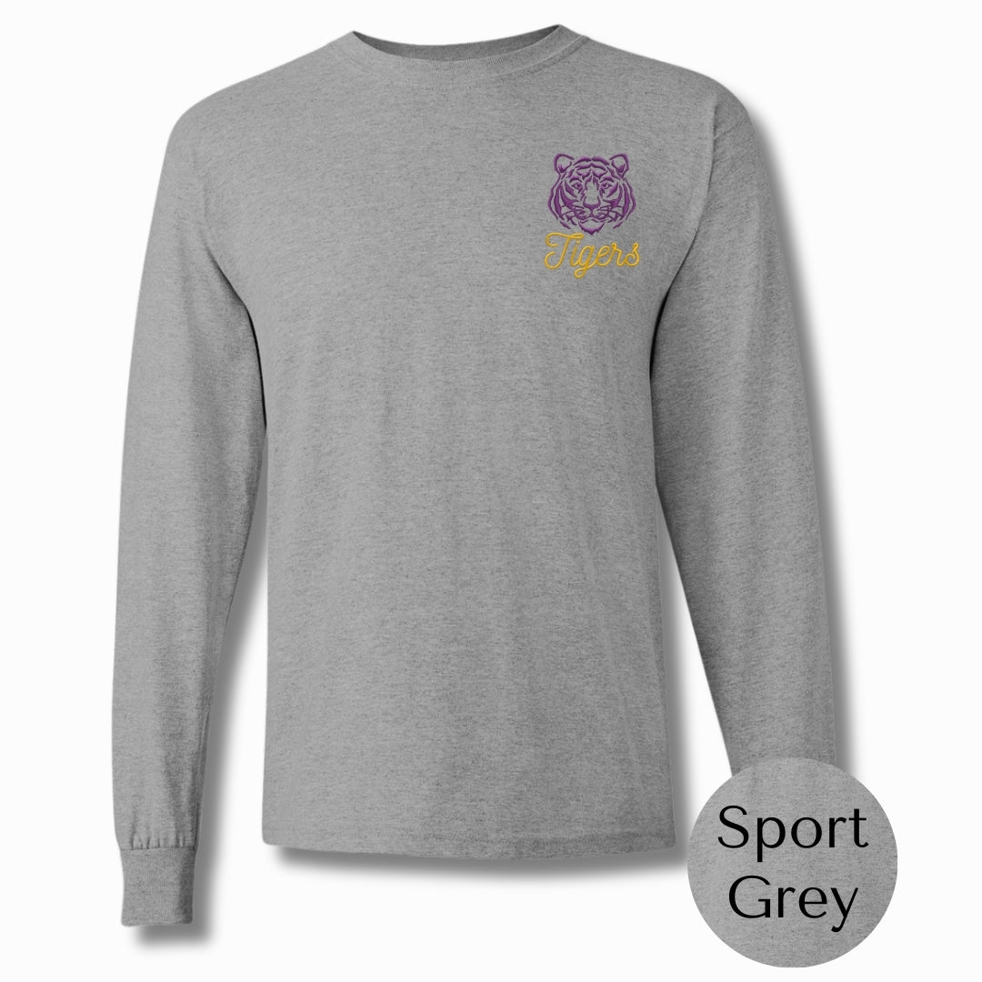 Purrrple & Gold | Embroidered Shirt