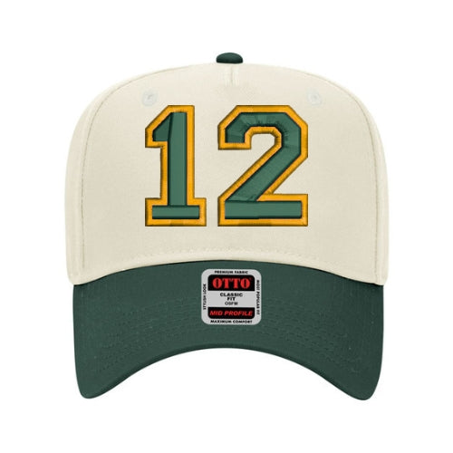 Game Day Number Hat | Custom Puff Embroidered Baseball Cap