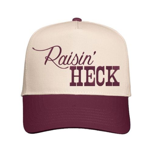 Raisin' Heck Hat | Custom Embroidered Snapback