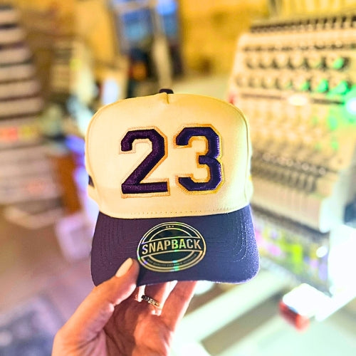 Game Day Number Hat | Custom Puff Embroidered Baseball Cap