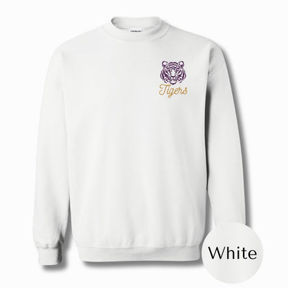 Purrrple & Gold | Embroidered Shirt