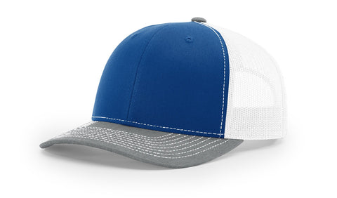 Royal / White / Heather Grey