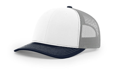 White / Aluminum / Navy