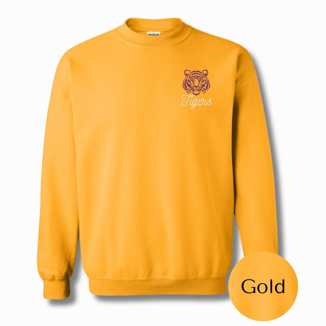 Purrrple & Gold | Embroidered Shirt