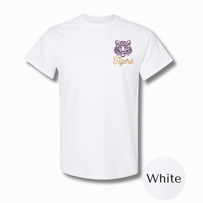 Purrrple & Gold | Embroidered Shirt