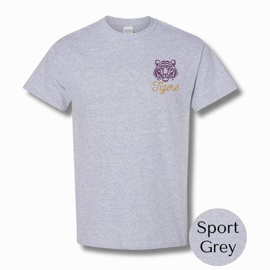 Purrrple & Gold | Embroidered Shirt