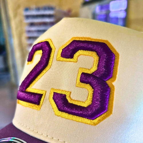 Game Day Number Hat | Custom Puff Embroidered Baseball Cap