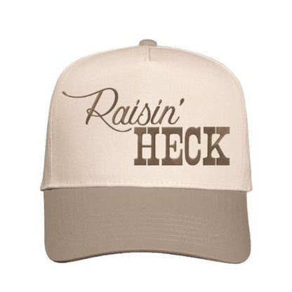 Raisin' Heck Hat | Custom Embroidered Snapback