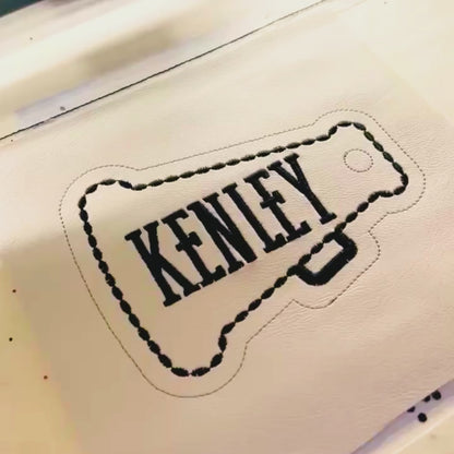 Custom Megaphone Shaker Bag Tag | Personalized Cheer Keychain